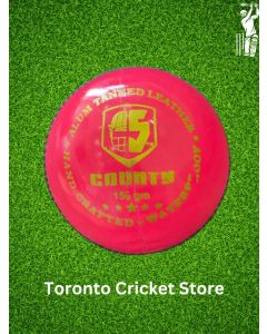 Hand Sticked Pink Cricket Ball